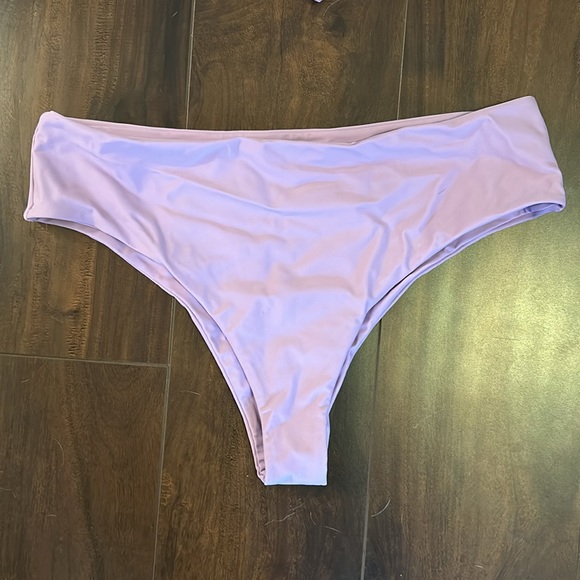 Mauve string tie bikini with cheeky bottoms - Picture 2 of 3